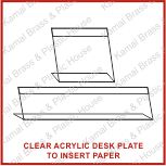 Clear Acrylic Sliding Paper Plate